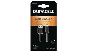 Duracell 1 meter USB-A- till Micro USB-kabel