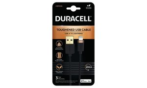 Duracell 2 m USB-A- till Lightning-kabel