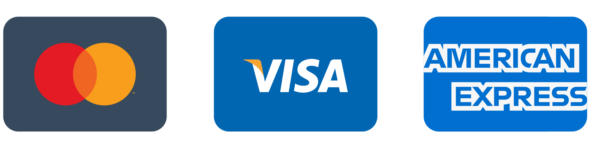 Vi accepterar alla större betalkort och kreditkort inklusive Maestro, Visa, Mastecard och American Express.