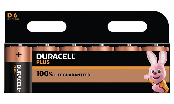 Duracell Plus Power D-storlek (6-pack)