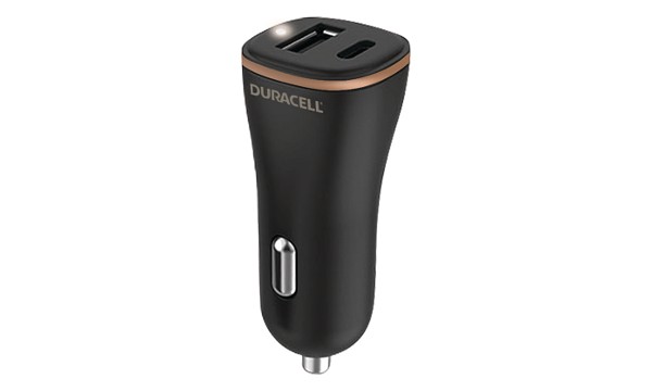 Duracell USB-A + USB-C-laddare för bil