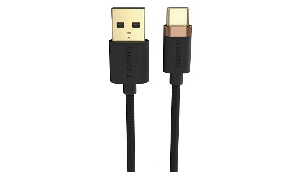 Duracell 2m USB-A- till USB-C-kabel