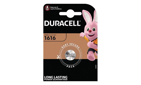 DL1616 Duracell Plus myntcellsbatteri.