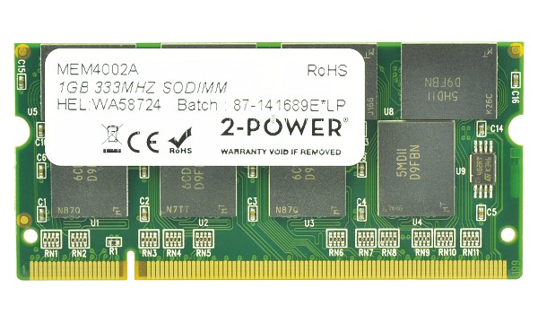 Portege M100-BTO 1GB PC2700 333MHz SODIMM