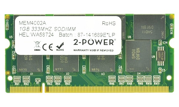 S26391-F2594-L300 1GB PC2700 333MHz SODIMM
