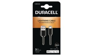 Duracell 2m USB-A till Lightning-kabel