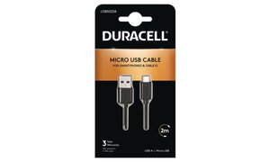 Duracell 2 m USB-A- till mikro-USB-kabel