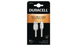 Duracell 1 meter USB-A- till USB-C-kabel