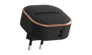 Duracell 2.4A USB Laddare för telefon/surfplatta