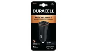 Duracell 18W + 12W USB-A laddning i bilen