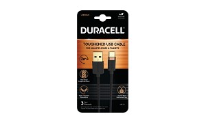 Duracell 2m USB-A- till USB-C-kabel