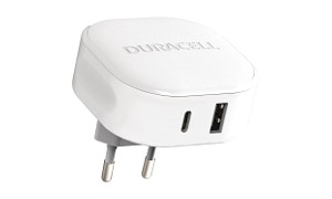 Duracell 30W USB-A + USB-C PPS-laddare