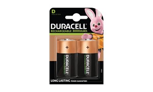 Duracell uppladdningsbara batterier, D-storlek